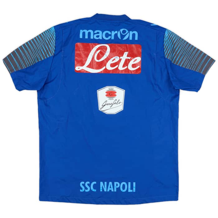 2014-15 Napoli Macron S/S Drill Top - 5/10 - (XXL)