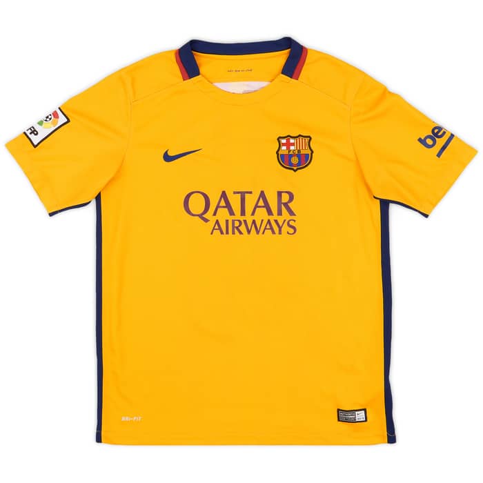 2015-16 Barcelona Away Shirt - 7/10 - (XL.Boys)