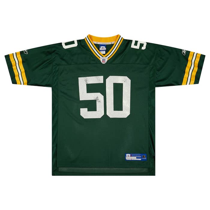 2006 Green Bay Packers Hawk #50 Reebok On Field Jersey (Home) XL