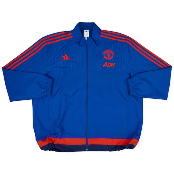 2015-16 Manchester United adidas Track Jacket - 9/10 - (XXL)