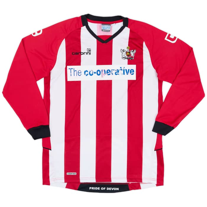2009-11 Exeter City Home L/S Shirt #4 - 4/10 - (XL.Boys)
