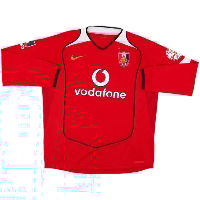 2005 Urawa Red Diamonds Home L/S Shirt - 9/10 - (L)