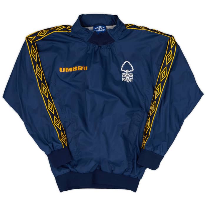 1996-97 Nottingham Forest Umbro Hooded Drill Top - 5/10 - (S)