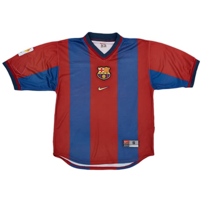 1998-00 Barcelona Home Shirt Rivaldo #11 - 6/10 - (S)