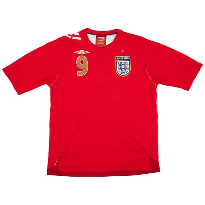 2006-08 England Away Shirt Rooney #9 - 6/10 - (L)