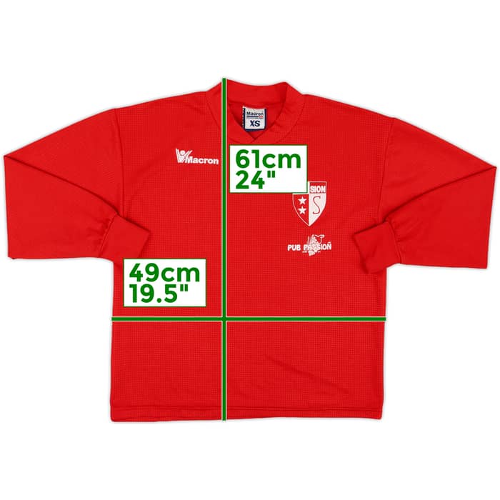 2005-06 FC Sion Macron Training L/S Shirt - 9/10 - (XS)