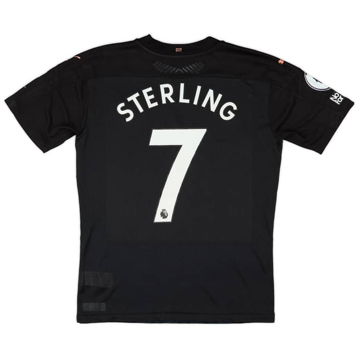 2020-21 Manchester City Match Issue Away Shirt Sterling #7