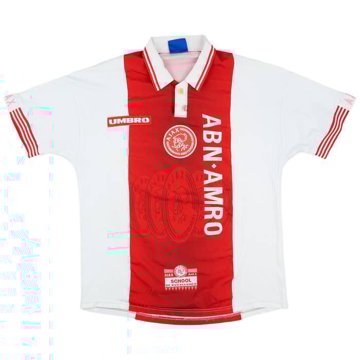 1997-98 Ajax Home Shirt F.De Boer #4 - 7/10 - (L)