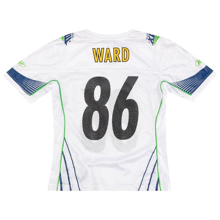 2009 Super Bowl XLIII Ward #86 Reebok Jersey Womens (S)
