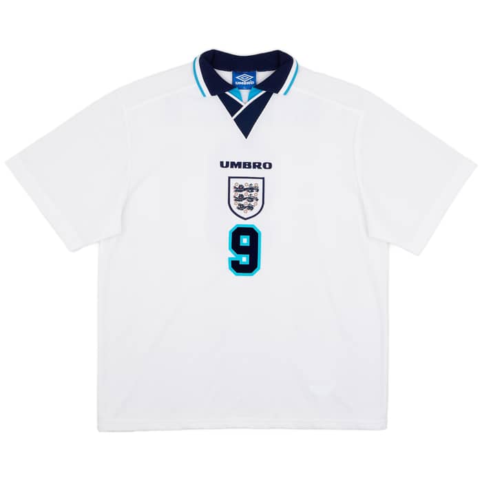 1995-97 England Home Shirt Shearer #9 - 9/10 - (XL)