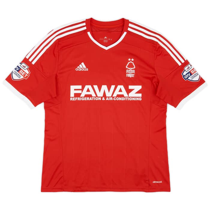 2014-15 Nottingham Forest Match Issue Home Shirt Lascelles #16