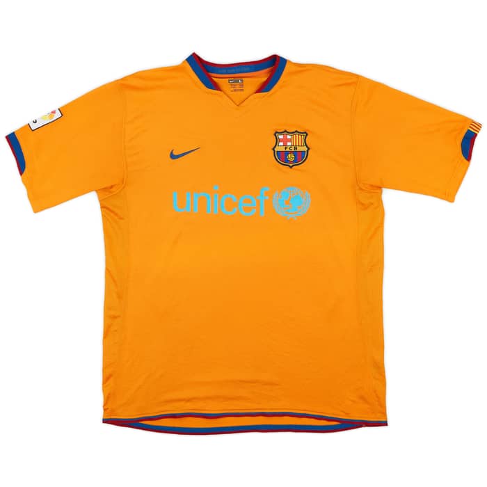 2006-08 Barcelona Away Shirt Messi #19 - 8/10 - (L)