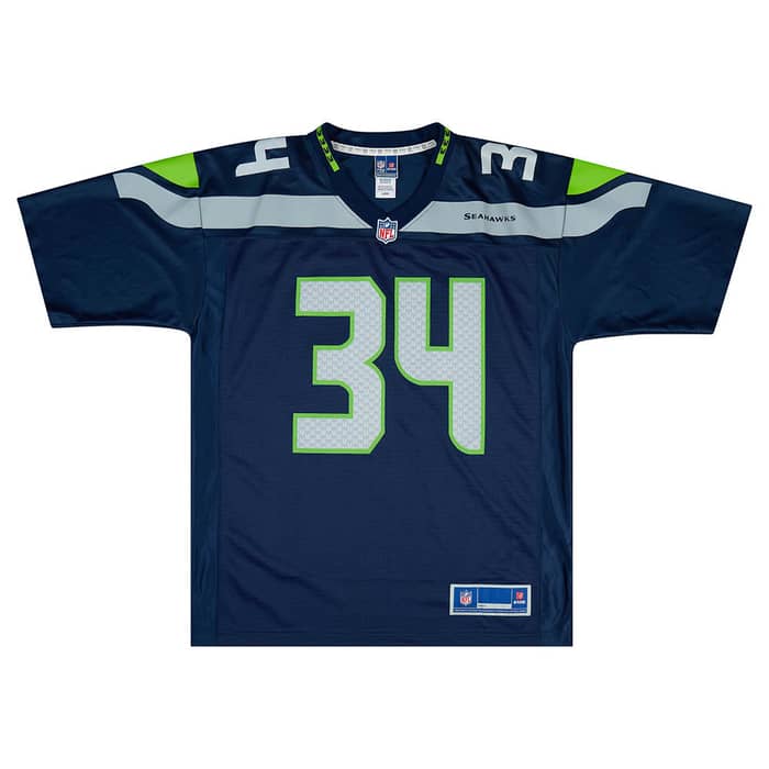 2015-17 Seattle Seahawks Rawls #34 NFL Pro Line Jersey (Home) L