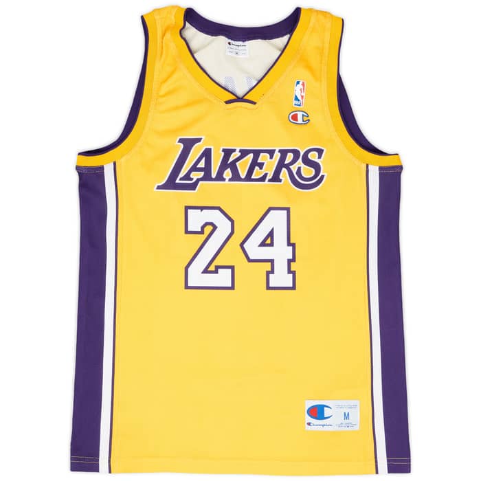 2006-10 LA Lakers Bryant #24 Champion Home Jersey - 8/10 - (M)