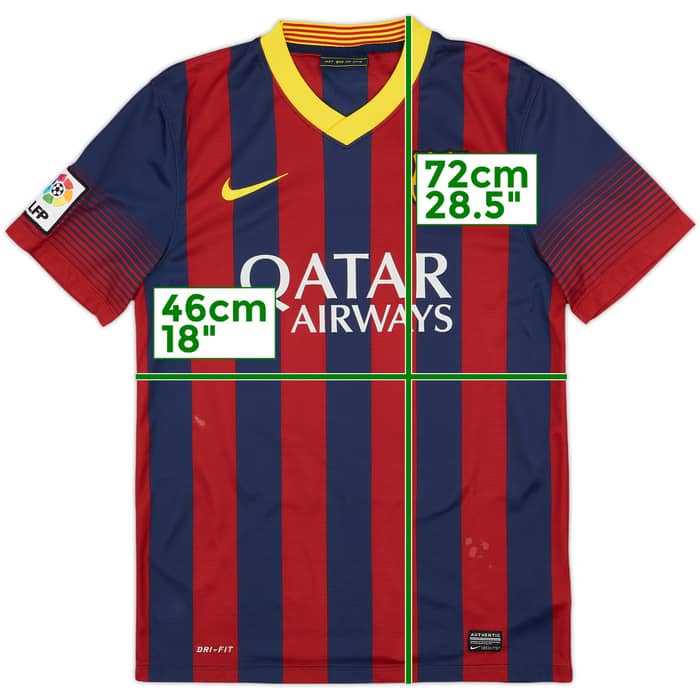 2013-14 Barcelona Home Shirt Messi #10 - 6/10 - (S)