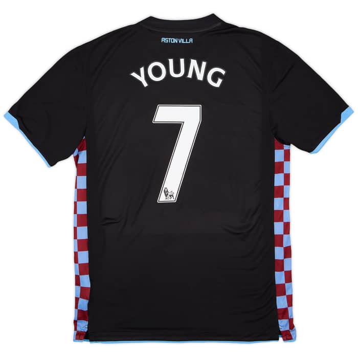 2010-11 Aston Villa Away Shirt Young #7 - 7/10 - (L)