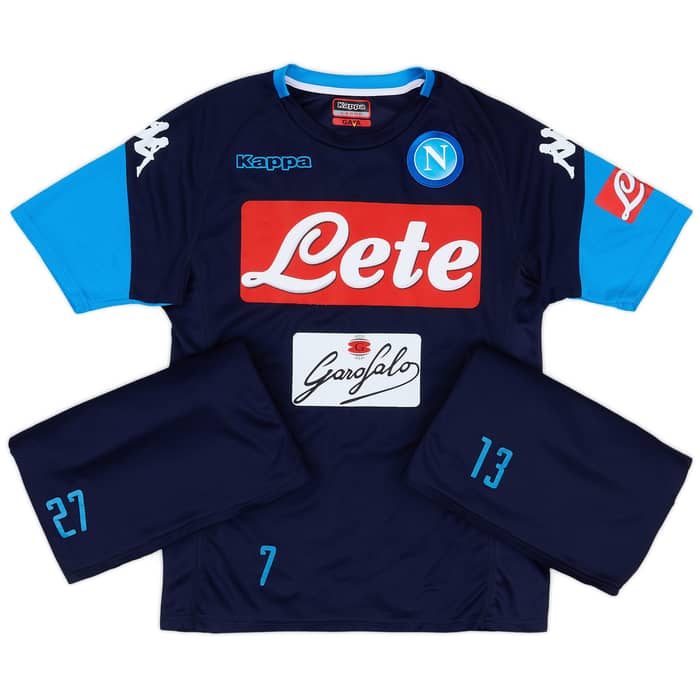 2017-18 Napoli Player Issue Training Tee # - 5/10