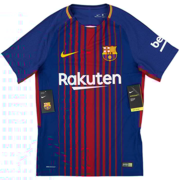 2017-18 Barcelona Player Issue Home Shirt Messi #10 (S)