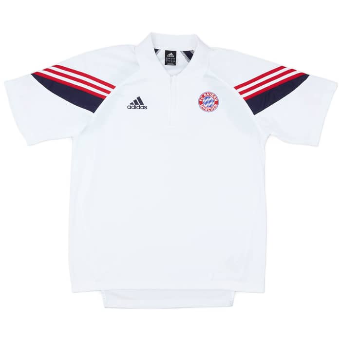 2003-04 Bayern Munich adidas 1/4 Zip Polo - 9/10 - (L)