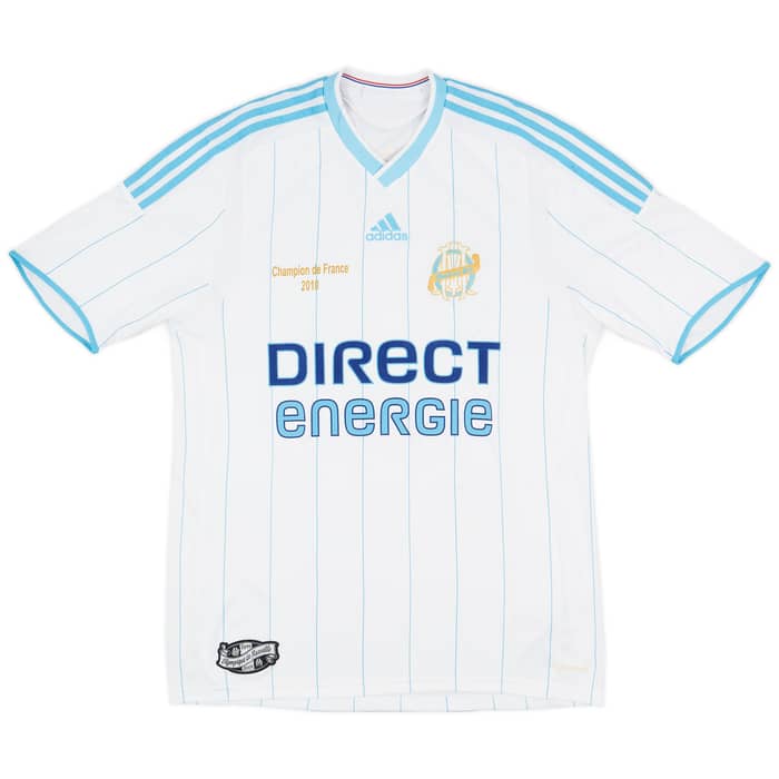 2009-10 Olympique Marseille Home Shirt Champion De France #10 - 6/10 - (L)