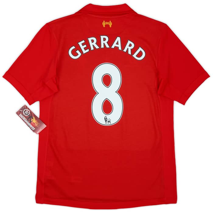 2012-13 Liverpool Home Shirt Gerrard #8 (S)