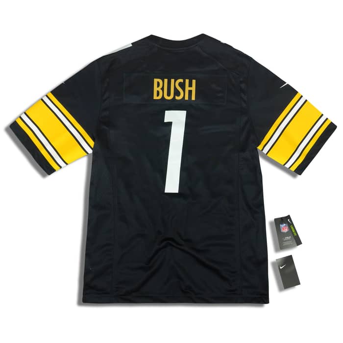 2018 Pittsburgh Steelers Bush #1 Nike Game Jersey (Home) L - W/Tags