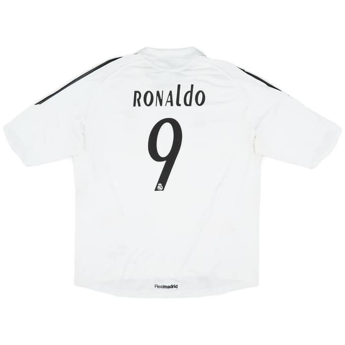 2005-06 Real Madrid Home Shirt Ronaldo #9 - 6/10 - (XXL)