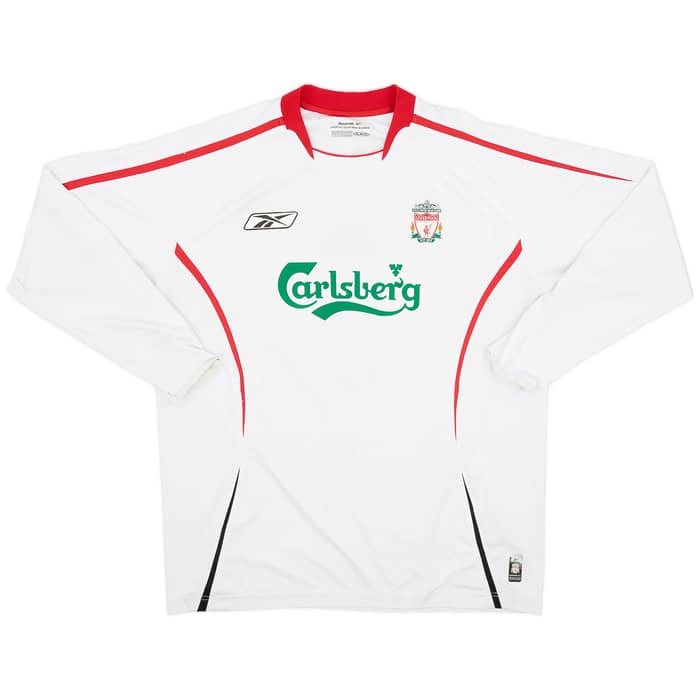 2005-06 Liverpool Away L/S Shirt Gerrard #8 - 6/10 - (L)