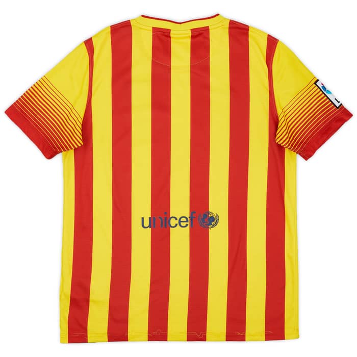 2013-15 Barcelona Away Shirt - 7/10 - (XL.Boys)