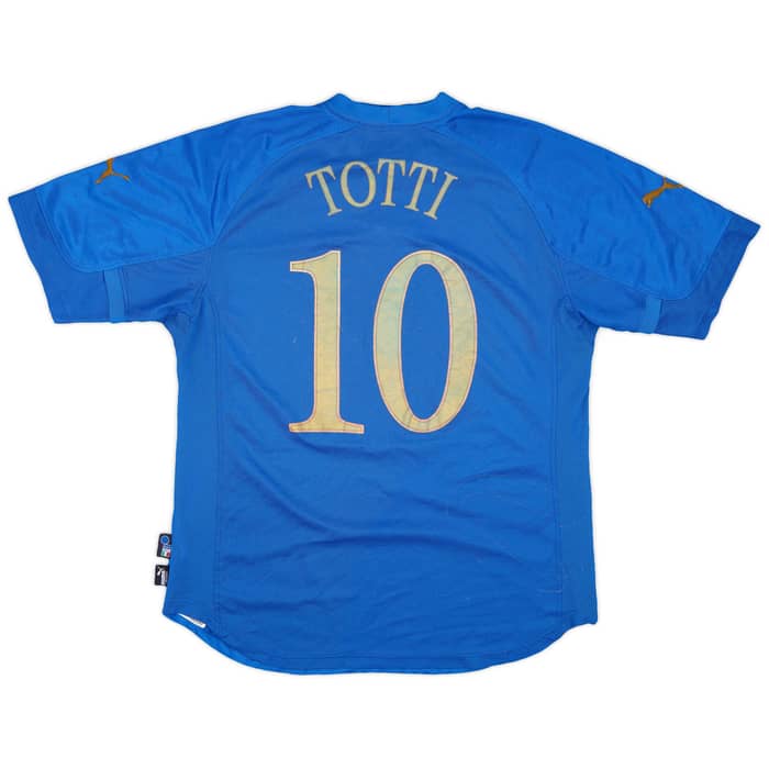 2004-06 Italy Home Shirt Totti #10 - 4/10 - (XL)