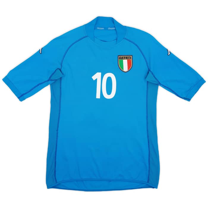 2002 Italy Home Shirt Totti #10 - 6/10 - (S)