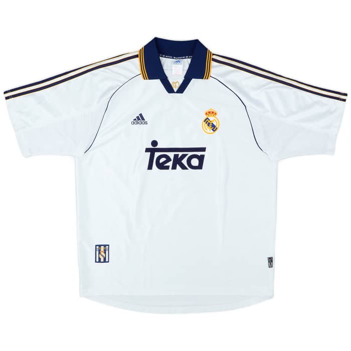 1998-00 Real Madrid Home Shirt Raul #7 - 8/10 - (XL)