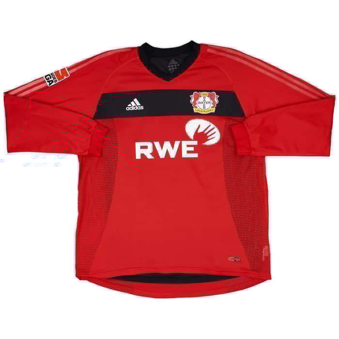 2002-04 Bayer Leverkusen Match Issue Home L/S Shirt Ramelow #28