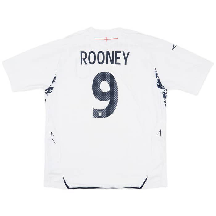 2007-09 England Home Shirt Rooney #9 - 6/10 - (XL)