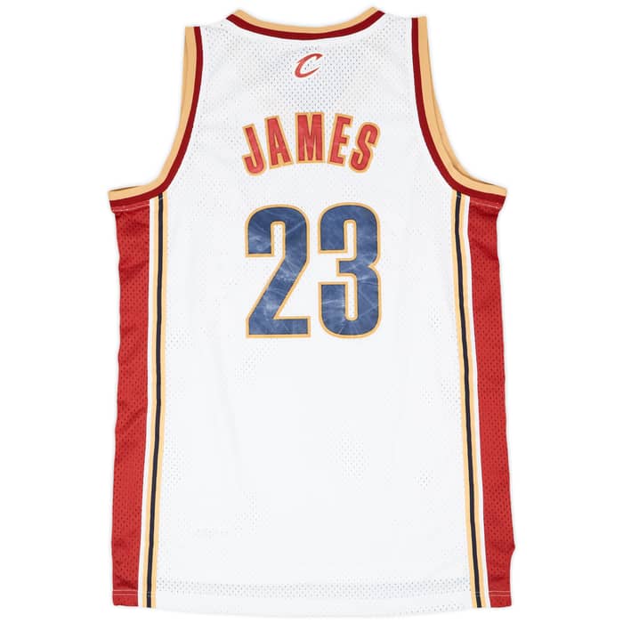 2004-06 Cleveland Cavaliers James #23 Reebok Swingman Home Jersey - 7/10 - (L)