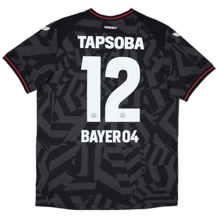 2022-23 Bayer Leverkusen Player Issue Pro Away Shirt Tapsoba #12