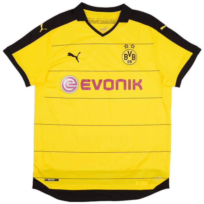 2015-16 Borussia Dortmund Home Shirt - 8/10 - (XL)