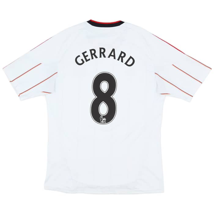 2010-11 Liverpool Away Shirt Gerrard #8 - 7/10 - (M)