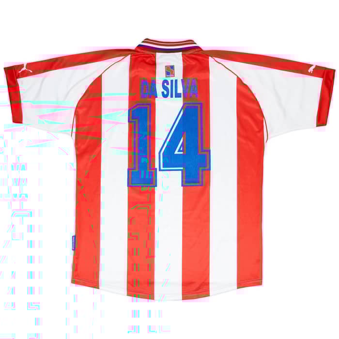 2000-02 Paraguay Home Shirt da Silva #14 - 9/10 - (XL)
