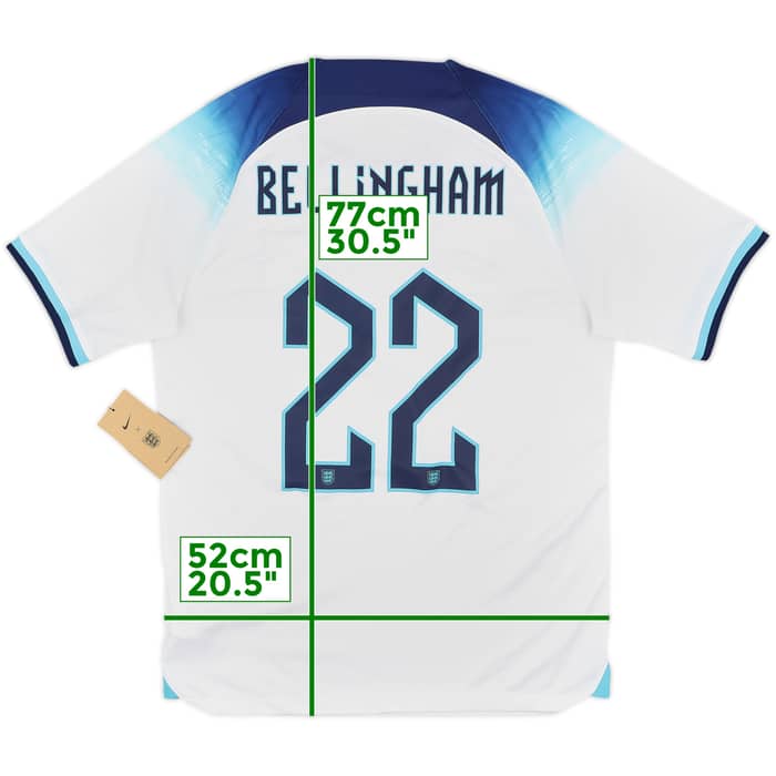 2022-23 England Home Shirt Bellingham #22 (M)