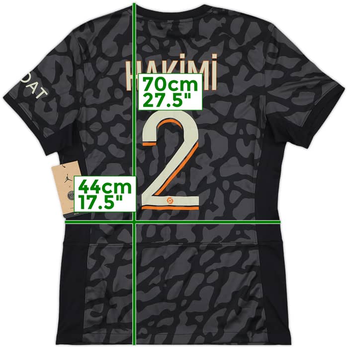 2023-24 Paris Saint-Germain Third Shirt Hakimi #2 (Women's M)