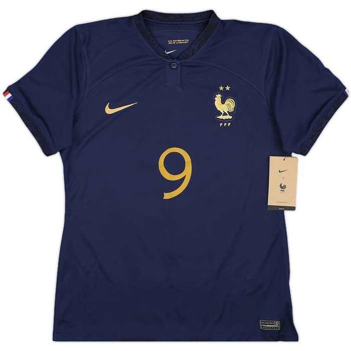 2022-23 France Home Shirt Giroud #9 (Women's M)