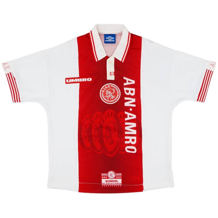 1997-98 Ajax Home Shirt F.De Boer #4 - 7/10 - (L)