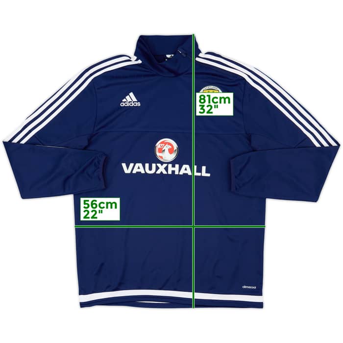 2014-15 Scotland adidas 1/4 Zip Training Top - 10/10 - (L)