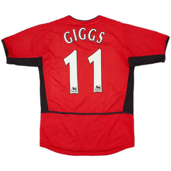 2002-04 Manchester United Home Shirt Giggs #11 - 9/10 - (XL.Boys)
