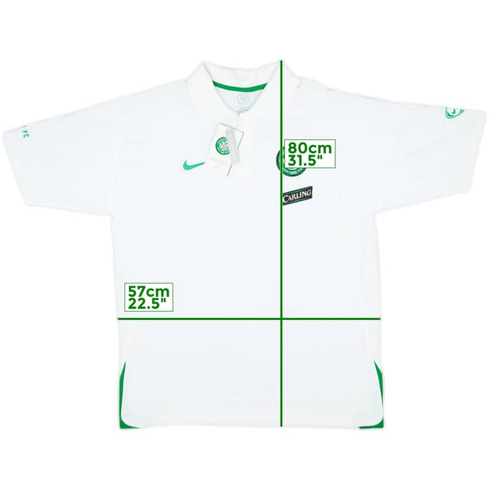 2006-07 Celtic Nike 1/4 Zip Polo Shirt (L)