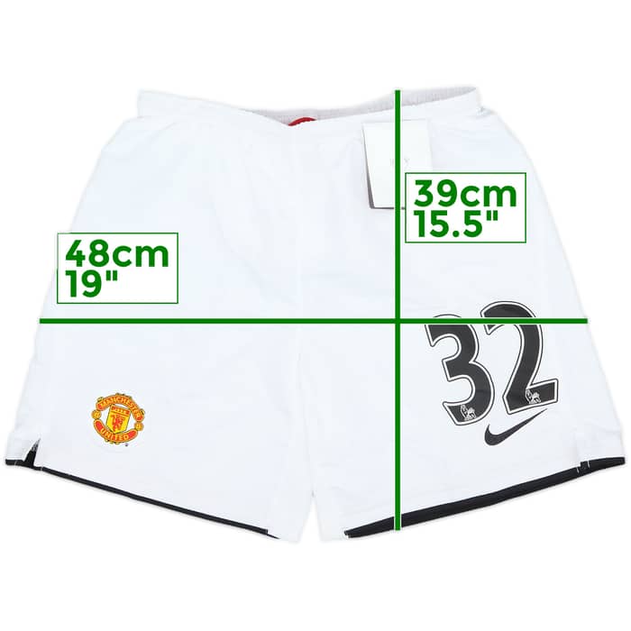 2007-09 Manchester United Home Shorts #32 (Tevez) (M.Boys)
