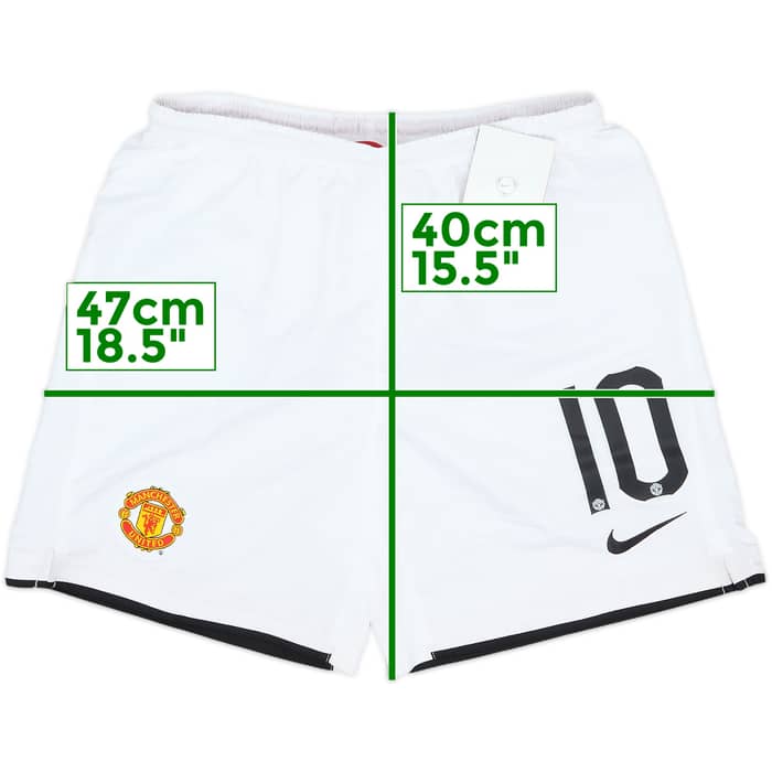 2007-09 Manchester United Home Shorts #10 (Rooney) (M.Boys)