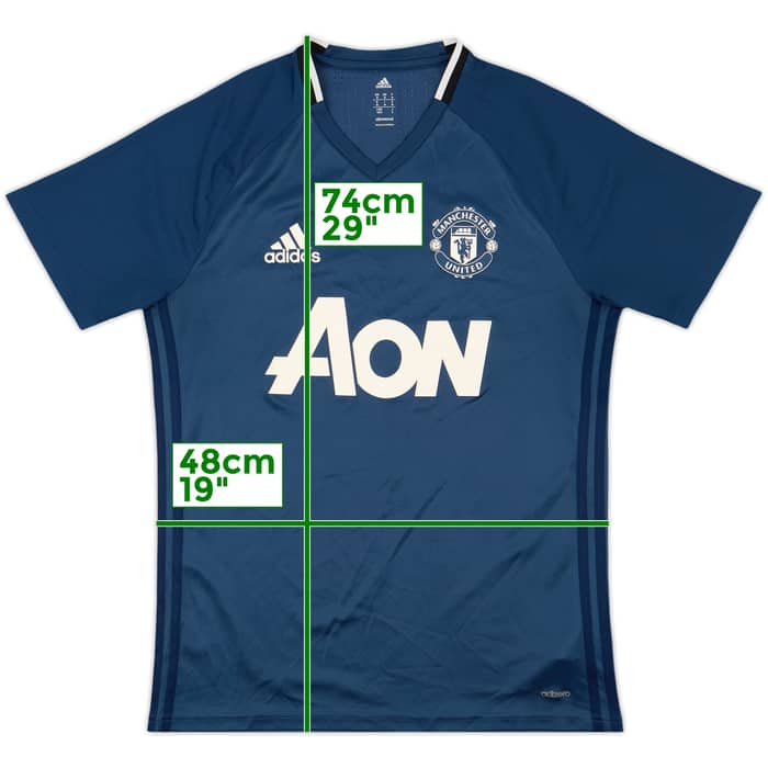 2016-17 Manchester United adizero Training Shirt - 8/10 - (M)