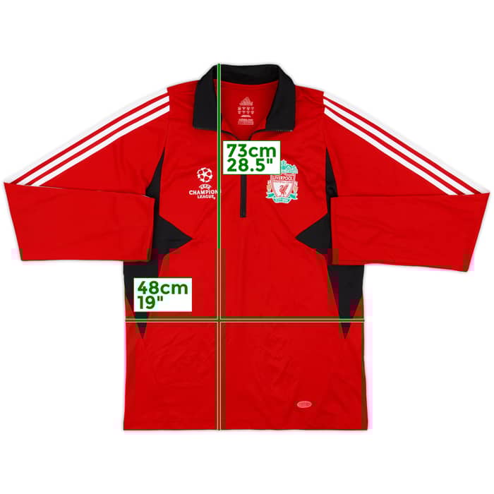 2007-08 Liverpool adidas CL 1/4 Zip Drill Top - 7/10 - (M)